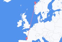 Vols depuis Ålesund, Norvège pour Biarritz, France