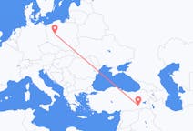 Flights from Batman, Turkey to Poznań, Poland