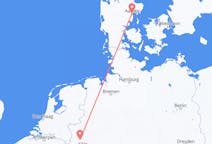 Flyg från Århus, Danmark till Düsseldorf, Tyskland