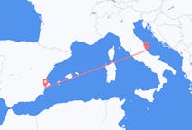 Vluchten van Alicante, Spanje naar Pescara, Italië