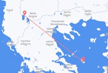 북 마케도니아 오흐리드에서 출발해 그리스 스키로스에게(으)로 가는 항공편
