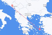 몬테네그로 티바트에서 출발해 그리스 이카리아에게(으)로 가는 항공편