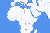 Flyreiser fra Victoria Falls, Zimbabwe til Korfu, Hellas