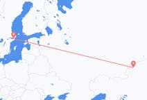 Loty z Kustanaj, Kazachstan do Sztokholmu, Szwecja