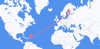 Flyg från Anguilla till Finland