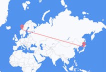 Flights from Hakodate, Japan to Trondheim, Norway