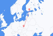 Flug frá Katowice, Póllandi til Helsinki, Finnlandi