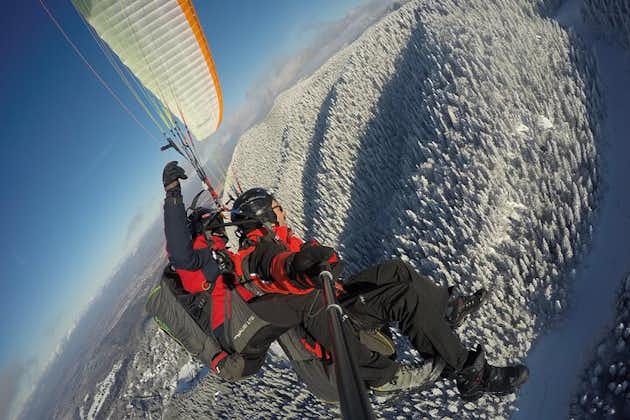 Paragliding tandemvlucht vanuit Bunloc, Brasov