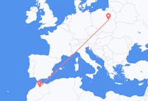 Flights from Fes, Morocco to Warsaw, Poland