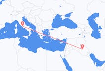 Flyreiser fra Najaf, Irak til Roma, Italia