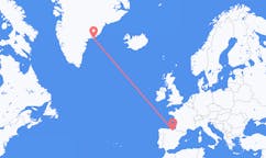 Flyrejser fra Kulusuk, Grønland til Vitoria, Spanien