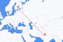 Flyreiser fra Jaipur, India til Villmanstrand, Finland