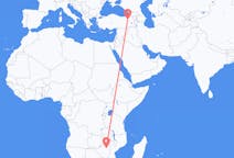 Flyreiser fra Harare, Zimbabwe til Erzurum, Tyrkia