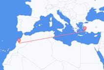 Flyreiser fra Marrakech, Marokko til Bodrum, Tyrkia