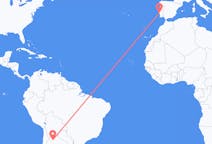 Flyg från San Salvador de Jujuy, Argentina till Lissabon, Portugal