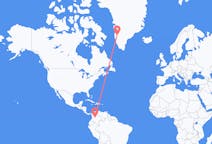 Flyrejser fra Bogotá, Colombia til Kangerlussuaq, Grønland