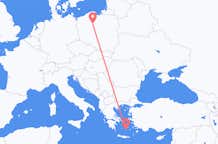 เที่ยวบิน จาก บิดกอสซ์, โปแลนด์ ไปยัง ซันโดรีนี, กรีซ