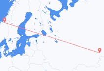 Fly fra Tsjeljabinsk til Trondheim