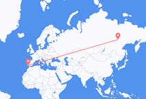 Flights from Yakutsk, Russia to Faro, Portugal