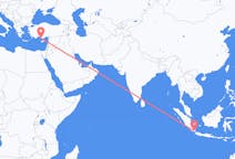 Flights from Bandar Lampung, Indonesia to Gazipaşa, Turkey