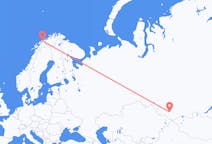 Fly fra Gorno-Altaysk til Tromsø