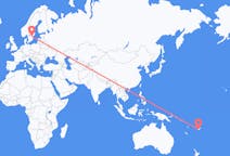 Flyreiser fra Nadi, Fiji til Linköping, Sverige