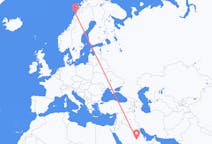 Flyreiser fra Riyadh, Saudi-Arabia til Bodø, Norge