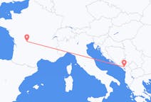 Flyg från Podgorica, Montenegro till Limoges, Frankrike