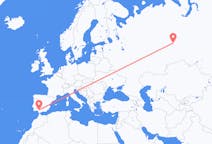 Flights from Uray, Russia to Seville, Spain