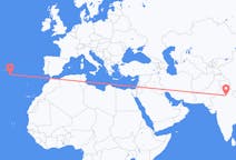 Flights from New Delhi, India to Santa Maria Island, Portugal
