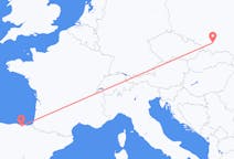 Flights from Bilbao in Spain to Kraków in Poland