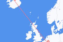 Vluchten van Luxemburg, Luxemburg naar Akureyri, IJsland