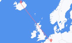 Fly fra byen Luxembourg by, Luxembourg til byen Akureyri, Island