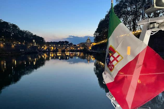 Croisières fluviales nocturnes à Rome Dîner romantique panoramique exclusif en bateau et musique live