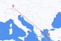 出发地 希腊出发地 希俄斯目的地 德国梅明根的航班