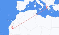 Vluchten van Atar, Mauritanië naar Kefalinia, Griekenland