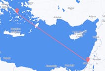 Flights from Tel Aviv in Israel to Mykonos in Greece
