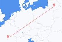 Vluchten van Kaunas naar Clermont-Ferrand
