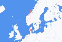 デンマークのセナボルグからから、ノルウェーのオーランド島までのフライト
