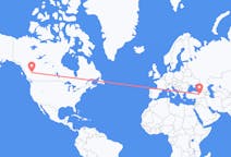 เที่ยวบิน จาก พรินซ์จอร์จ, แคนาดา ไปยัง แอร์ซินจัน, ตุรกี