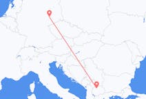Vluchten van Leipzig naar Skopje