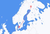 デンマークのから コペンハーゲン、フィンランドのへ ロヴァニエミフライト