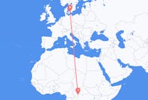 Flights from from Bangui to Copenhagen