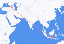 Vluchten van Denpasar, Indonesië naar Iğdır, Turkije