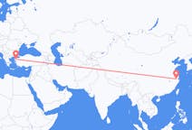 Flyg från Hangzhou, Kina till Edremit, Turkiet