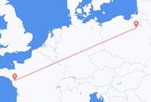 Flyrejser fra Szymany, Szczytno Amt, Polen til Nantes, Frankrig