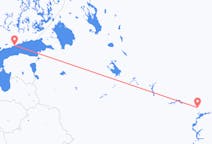 Flyreiser fra Kazan, Russland til Helsingfors, Finland