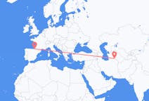 Loty z Aszchabad, Turkmenistan z Biarritz, Francja