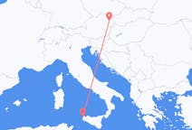 出发地 意大利出发地 特拉帕尼目的地 奥地利维也纳的航班