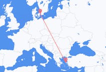 出发地 希腊出发地 希俄斯目的地 丹麦哥本哈根的航班